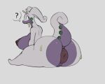  anthro anus areola barefoot big_anus big_areola big_breasts big_butt big_nipples biped bodily_fluids breasts butt feet female genitals goodra hi_res huge_anus huge_breasts huge_butt huge_thighs nintendo nipples nude pok&eacute;mon pok&eacute;mon_(species) puffy_anus pussy rear_view reddrago sitting solo sweat thick_thighs video_games 