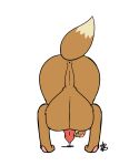  animal_genitalia animal_penis balls big_balls big_penis bodily_fluids brown_body canid canine canine_penis digital_media_(artwork) dripping eevee feral fully_sheathed fur genital_fluids genitals hi_res huge_balls huge_penis hyper hyper_genitalia hyper_penis looking_at_viewer male male/male mammal mranthony2 nintendo penis pok&eacute;mon pok&eacute;mon_(species) poking_out precum precum_drip presenting presenting_balls presenting_penis rear_view sheath simple_background solo video_games 