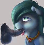  2017 ambiguous_gender animal_genitalia animal_penis balls bodily_fluids cum cum_in_mouth cum_inside digital_media_(artwork) earth_pony emerald_jewel_(colt_quest) equid equine equine_penis feral genital_fluids genitals green_eyes green_hair hair hasbro horse jewelry low_res male male/ambiguous mammal my_little_pony necklace oral penis pony slackerthehacker tears tongue tongue_out vein veiny_penis 