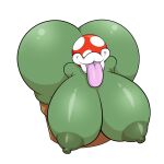  anthro areola big_breasts big_butt breasts butt cleavage clothed clothing elemental_creature elemental_humanoid female flora_fauna green_body hi_res huge_breasts huge_butt humanoid lips mario_bros nintendo nipples piranha_plant plant plant_humanoid solo spots stuck thegeckoninja thick_lips thick_thighs tongue video_games wide_hips 