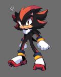  2022 anthro biped black_body black_fur black_nose bracelet clothing colored_sketch eulipotyphlan footwear fur gigidutreix gloves grey_background handwear hedgehog hi_res jewelry looking_at_viewer male mammal red_body red_eyes red_fur sega shadow_the_hedgehog shoes simple_background sketch sneakers solo sonic_the_hedgehog_(film) sonic_the_hedgehog_(series) sonic_the_hedgehog_2_(film) standing white_clothing white_gloves white_handwear 