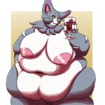  absurd_res anthro anthrofied belly big_belly big_breasts big_butt biped breasts butt curvy_figure deep_navel digital_media_(artwork) english_text eyelashes eyeshadow feet felid feline female front_view fur hi_res huge_breasts huge_butt huge_hips huge_thighs makeup mammal morbidly_obese morbidly_obese_anthro morbidly_obese_female multicolored_body multicolored_fur narrowed_eyes navel nintendo obese obese_anthro obese_female overweight overweight_anthro overweight_female pok&eacute;mon pok&eacute;mon_(species) pok&eacute;morph purple_body purple_fur purugly solo text thick_thighs toes two_tone_body video_games voluptuous white_body white_fur whooperscooper wide_hips 