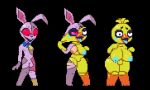  5:3 absurd_res anthro bimbofication bulge caimbra12 chica_(fnaf) clothing female five_nights_at_freddy&#039;s five_nights_at_freddy&#039;s:_security_breach fti_transformation gender_transformation goo_transformation hi_res human intersex mammal mind_control rubber scottgames solo tagme torn_clothing transformation vanny_(fnaf) video_games 