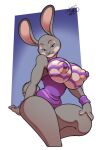  animated anthro areola bedroom_eyes big_breasts bodypaint breasts clothed clothing disney easter evenesko.d.fox_(artist) exposed_breasts female freckles_(artist) grey_body hand_on_leg holidays huge_breasts judy_hopps lagomorph leporid looking_at_viewer mammal narrowed_eyes nipples painted_breasts pink_nipples purple_eyes rabbit seductive smile solo thick_thighs wristband zootopia 