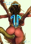  alien ass english from_behind highres sarah_kerrigan solo_focus standing starcraft tentacle_sex tentacles vaginal zerg_(starcraft) 