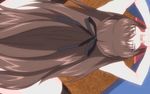  bow brown_hair censored fellatio hair_bow hairbow kasatani_youko long_hair nude oral saimin_jutsu_2 saiminjutsu_2 thighhighs very_long_hair 