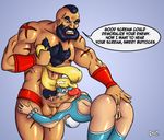  anal anal_fingering anus artist_request ass cleavage fellatio fingering hair_pull mask penis pussy rainbow_mika sirkowski street_fighter translated uncensored zangief 