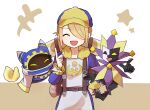  3boys backpack bag black_skin blonde_hair capelet colored_skin dimentio disembodied_limb fur_collar ginkgo_guild_uniform hood jester kirby&#039;s_return_to_dream_land kirby_(series) magolor multicolored_skin multiple_boys one_eye_covered pointing pokemon pokemon_(game) pokemon_legends:_arceus samusan100 star_(symbol) super_paper_mario two-tone_skin volo_(pokemon) 