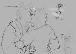  &lt;3 absurd_res adrian_(eden&#039;s_reach) alice_(eden&#039;s_reach) anthro canid canine canis clothed clothing eden&#039;s_reach embrace french_kissing hi_res kissing line_art male male/male mammal oswald_(eden&#039;s_reach) partially_clothed simple_background undressing wild_tapioca wolf 