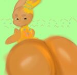  ambiguous_gender anthro big_penis butt candy chocolate dessert food genitals hi_res lagomorph leporid male mammal nwopi penis rabbit thick_thighs 