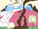  burping dessert food food_fetish food_play hair ice_cream kinachi_(lugiaberry)_(character) legendary_pok&eacute;mon lugia lugiaberry male nintendo obese overweight pok&eacute;mon pok&eacute;mon_(species) solo video_games 