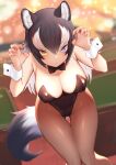  animal_humanoid blue_eyes breasts canid canid_humanoid canine canine_humanoid canis clothing cuff_(restraint) female grey_wolf_(kemono_friends) heterochromia humanoid kemono_friends leotard mammal mammal_humanoid restraints solo st.takuma wolf wolf_ears wolf_humanoid wolf_tail wrist_cuffs yellow_eyes 