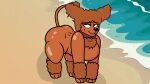  2d accessory all_fours animated anthro beach belly big_breasts big_butt blurred_background blush bodily_fluids body_blush bow_wow_(mykendyke) breasts breath brown_body brown_fur butt canid canine canis cloud collar collar_only collar_ring credits detailed_background domestic_dog exhibitionism eyelashes female feral first_person_view footprint freckles fur genitals good_girl human_pov humanoid indecent_exposure interspecies looking_pleasured male male/female male_on_feral male_pov mammal mostly_nude mykendyke narrowed_eyes nude papriko pawpads pawprint paws poodle presenting public public_exposure public_nudity purple_collar raised_tail rear_view sand seaside sex sex_on_the_beach shell sky smile solo summer sun sweat towel umbrella 