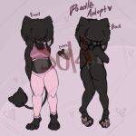  &lt;3 adopt afro anthro bubble_butt butt canid canine canis domestic_dog female mammal paws poodle sold solo thick_thighs 