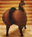  absurd_res anthro big_butt brown_body brown_fur butt dummy_thicc ears_up enormous equid equine feral fur girly hair hi_res horse horse_tail huge_butt huge_thighs hyper hyper_butt lips long_hair looking_at_viewer looking_back male mammal multicolored_body multicolored_fur presenting presenting_hindquarters rear_view rhynobullraq sex smile smiling_at_viewer solo stable thick_ass thick_lips thick_thighs two_tone_body two_tone_fur wide_hips 