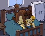  absurd_res accessory animal_crossing anthro bed bedroom blush brown_body brown_fur brown_hair canid canine canis curled_hair digital_media_(artwork) doggystyle domestic_dog duo female female_penetrated from_behind_position fur furniture hair hair_accessory hi_res isabelle_(animal_crossing) male male/female male_penetrating male_penetrating_female mammal nintendo nude on_bed penetration poodle sex sexylinguini shih_tzu toy_dog video_games window yellow_body yellow_fur 