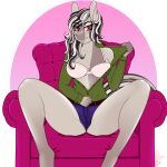  absurd_res anthro fan_character furniture hi_res queenkittyok sitting sofa 