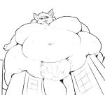  anthro big_breasts breasts canid canine canis curvy_figure fakeanna female giant_panda huge_breasts macro macro_domination mammal navel overweight pregnant pubes sketch solo thick_thighs unfinished ursid wolf 