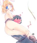  :3 animal_ears bunny_ears no_panties pussy ragnarok_online short_hair solo yudesoba 