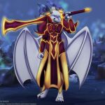  armor dragon elvor_xaetri glowing hi_res league_of_legends male melee_weapon riot_games snejek solo sword video_games weapon wings 