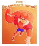  absurd_res anthro buckteeth bulge clothed clothing hi_res male mammal metrothefox muscular open_clothing pompidou ranged_weapon rodent sciurid shuriken solo tail teeth weapon zero_the_kamikaze_squirrel 