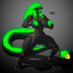  abs absurd_res areola biceps big_areola big_breasts big_butt big_nipples black_body breasts butt claws demon digital_drawing_(artwork) digital_media_(artwork) female genitals glowing glowing_areola glowing_genitalia glowing_hair glowing_mouth glowing_nipples glowing_pussy glowing_tail gradient_background green_eyes green_mouth green_pussy green_tongue hair hand_on_breast hi_res horn huge_areola huge_breasts humanoid inverted_nipples long_hair long_tail looking_at_viewer muscular muscular_female nails nipple_fetish nipple_play nipples open_mouth orange_sclera pussy rashchaos rope shadow sharp_claws sharp_horn sharp_teeth signature simple_background solo standing tail_hair teeth thick_thighs tongue 