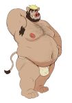  2022 anthro armpit_hair belly big_belly body_hair bulge clothing hi_res humanoid_hands jockstrap male mammal moobs navel nipples overweight overweight_male simple_background solo suid suina sus_(pig) tcw underwear white_background wild_boar 