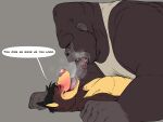  anthro ape bodily_fluids canid canine canis coyote duo gorilla haplorhine hi_res huttser-coyote_(character) kissing male male/male mammal maychin on_top primate saliva saliva_string tongue tongue_out 