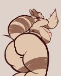  absurd_res big_breasts bikini breasts butt clothing eyes_closed female furret hi_res leptail nintendo pok&eacute;mon pok&eacute;mon_(species) pok&eacute;morph solo swimwear tail tail_pull thick_thighs video_games 