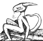  1:1 ac_(artist) ambiguous_species anal anal_penetration anthro bedroom_eyes black_and_white blush blush_lines breath clothed clothing duo feet graphite_(artwork) half-closed_eyes horn lizard male male/male monochrome narrowed_eyes nipples panting partially_clothed pencil_(artwork) penetration reptile scalie seductive sex shaded side_view signature simple_background simple_shading sketch smile smirk solo_focus traditional_media_(artwork) 