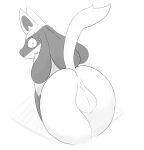  absurd_res andromorph anthro balls big_balls big_butt big_penis blue_body blue_fur butt canid canine fur genitals girly hair hi_res humanoid intersex jozzz lucario male male/male mammal monochrome nintendo penis pok&eacute;mon pok&eacute;mon_(species) sketch solo solo_focus tail_motion tailwag thick_thighs video_games 