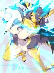  absurd_res anthro breasts claws dragon featureless_breasts female fur hair hi_res horn i_was_banished_from_the_party_and_became_the_leader_of_the_strongest_female_dragon_party! kame_3 nude smile solo thunder_dragon_(kame_3) wings 
