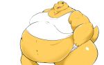  16:10 2018 agumon animal_humanoid anthro bandai_namco belly big_belly bottomwear claws clothed clothing digimon digimon_(species) digital_drawing_(artwork) digital_media_(artwork) dinosaur humanoid male moobs morbidly_obese morbidly_obese_anthro morbidly_obese_male navel obese obese_anthro obese_male overweight overweight_anthro overweight_male reptile reptile_humanoid saintdraconis scalie scalie_humanoid shaded shirt solo tank_top tongue topwear widescreen 