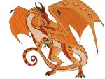  absurd_res dragon feral food fruit hi_res male melanth_(artist) plant rainwing_(wof) scalie solo standing_position western_dragon wings_of_fire 