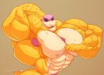 abs anthro armpit_hair bald beard bodily_fluids body_hair chest_hair croconut edit eyewear facial_hair gesture hair hand_behind_head hands_behind_back koopaling male mario_bros nintendo nipples pecs pink_hair pointing pointing_at_self pose pubes ripped-saurian roy_koopa simple_background smile smirk solo spiked_tail spikes spikes_(anatomy) stubble sunglasses sweat vein veiny_muscles video_games yellow_body 