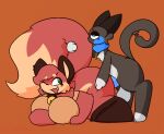  anthro big_breasts big_butt big_penis breasts butt canid canine domestic_cat duo felid feline felis female fox genitals grace_(floa) male male/female mammal nonbinary_bunny penis size_difference smaller_male thick_thighs 