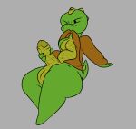  bellyboi13 big_penis bite genitals hi_res kobold leaning lizard male masturbation one_eye_closed penis reptile scalie slightly_chubby solo thick_thighs 