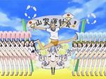  6+girls buruma character_request cheerleader gym_uniform kamisama_kazoku multiple_girls screencap 