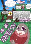  albinefox anthro breast_grab breasts disney fan_character female flirting group hand_on_breast hi_res judy_hopps lagomorph leporid male mammal one_eye_closed rabbit simple_background speech_bubble text thick_thighs wall_of_text wink zootopia 