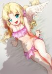  1girl arakan blonde_hair blue_eyes firo_(tate_no_yuusha_no_nariagari) highres swimsuit tate_no_yuusha_no_nariagari wings 