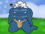  abs anthro bulge christiandarkradx happy hi_res male mammal marine muscular nintendo nipples pecs pinniped pok&eacute;_puff pok&eacute;mon pok&eacute;mon_(species) pok&eacute;mon_amie solo video_games walrein walrus 