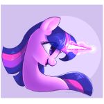  equid equine eyelashes female feral friendship_is_magic hair hi_res horn magic mammal my_little_pony open_mouth open_smile purple_body purple_eyes purple_hair purple_tail smile solo syrupyyy twilight_sparkle_(mlp) unicorn 