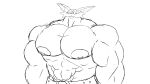  abs anthro belt big_muscles big_pecs big_the_cat domestic_cat felid feline felis hi_res huge_biceps huge_muscles male mammal muscular nipples parttimeyeen_(artist) pecs sega solo sonic_the_hedgehog_(series) 