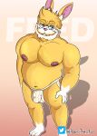  adamthefool anthro bara_tiddies chubby_male clothing father hi_res jockstrap male male/male male_breasts musclegut muscular muscular_male parent pose sex smile solo underwear 