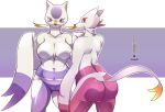  absurd_res anthro blush breasts butt duo featureless_breasts featureless_crotch female fur hi_res kemono_tk mammal mienshao nintendo nude pok&eacute;mon pok&eacute;mon_(species) red_eyes smile video_games 