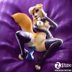 3d_(artwork) 3d_animation animated anthro anthro_penetrated breasts canid canine canis digital_media_(artwork) domestic_dog female female_penetrated fur genitals latex latex_armwear latex_legwear low_res lying mammal nipples penetration pussy vaginal vaginal_penetration zorryn 