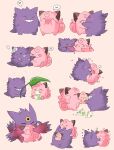  &lt;3 bandage blush clefable cleffa egg female gengar grin hi_res leaf male mega_evolution mega_gengar nintendo panicpuppy pok&eacute;mon pok&eacute;mon_(species) sex smile video_games wings 