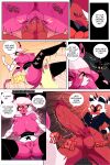  2022 2:3 anus areola balls big_breasts big_penis breasts carliabot comic demon dialogue duo english_text female genitals hair helluva_boss hi_res horn imp male moxxie_(helluva_boss) nipples not_furry open_mouth penetration penis pink_body pink_skin pussy red_balls red_body red_penis red_skin spade_tail speech_bubble succubus text url vaginal vaginal_penetration verosika_mayday_(helluva_boss) white_hair wings yellow_sclera 