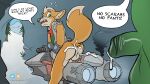  16:9 2022 4k absurd_res after_sex alien anthro anthro_on_anthro anthro_on_male backsack balls bargaining big_penis bodily_fluids bottomless canid canine clothed clothing cum cum_drip cum_in_ass cum_inside dialogue dipstick_tail dripping duo english_text fox fox_mccloud fur furfragged genital_fluids genitals green_body green_clothing green_scales green_topwear green_vest hi_res hoverbike humanoid_genitalia humanoid_penis interspecies jacket male male/male male_on_anthro mammal markings mountain nintendo orange_body orange_fur penis prostitution scales scarf sharpclaw sleeveless_jacket smoke snow speech_bubble star_fox starfox_adventures tail_markings text topwear vest video_games widescreen 