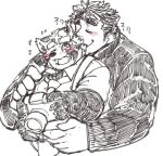  2022 ailurid anthro blush camera chubby_protagonist_(tas) clothing duo embrace exe_exem eyes_closed hug hugging_from_behind human human_on_anthro humanoid_hands interspecies kemono lifewonders male male/male mammal necktie one_eye_closed overweight overweight_male protagonist_(tas) red_panda shirt simple_background sketch tokyo_afterschool_summoners topwear video_games white_background zhurong_(tas) 